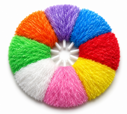 POMPONES DE BARRA COLORES PASTEL