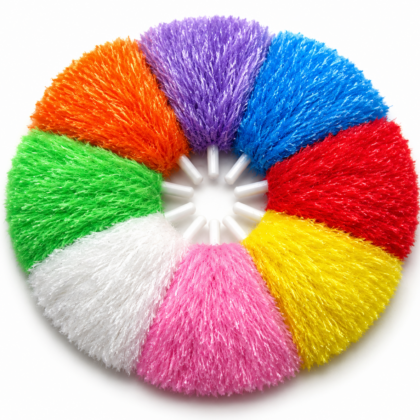 POMPONES DE BARRA COLORES PASTEL